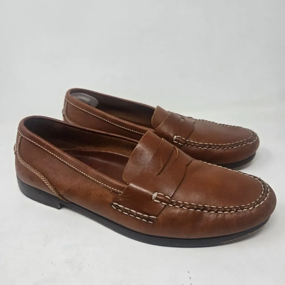 NATTY BEAU Men’s Penny Loafer Oxfords Leather Dress Shoes Sz 12‎ M